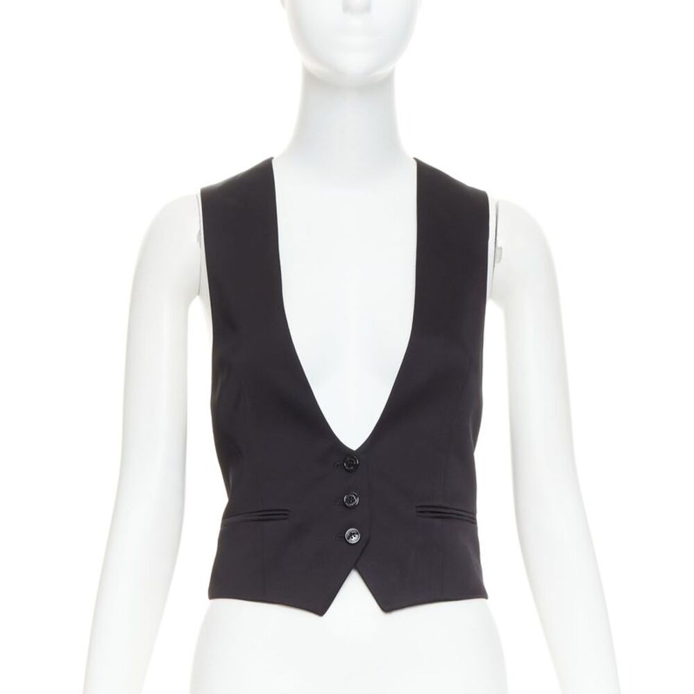 Alexandre Vauthier Silky Slit Vest
